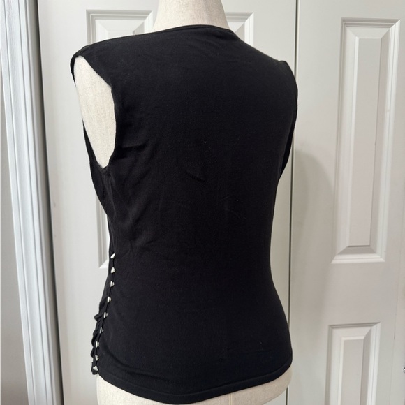 Ann Taylor NWT❤️Black Sweater Wrap Tank Top Great for layering - Picture 2 of 7